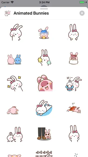 Animated Bunnies Stickers截图3