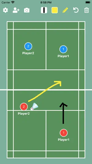 Badminton Tactic Board截图1