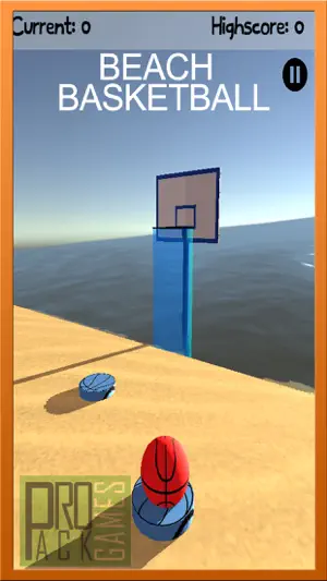 海滩篮球轻拂 - 多人游戏X游戏截图1
