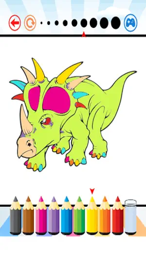 恐龍藝術著色書 - 孩子的活動截图2