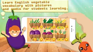 Vegetable Coloring & Vocab - 蔬菜 画画涂色 和 词汇截图2