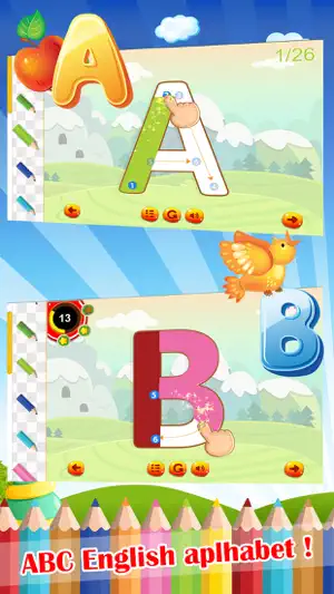 ABC 英文字母 - 儿童学习英语字母发音和书写入门基础教程截图1