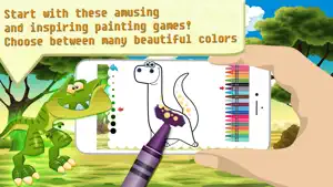 Dinosaur Coloring HD - 挑戰 恐龙 画画涂色截图3