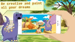 Dinosaur Coloring HD - 挑戰 恐龙 画画涂色截图1