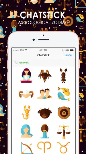 Astrological Zodiac Stickers for iMessage截图1