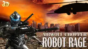 飞狼砍刀机器人愤怒 - 钢铁巨人超级机器人直升机攻击 3D截图1
