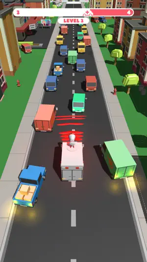 Ambulance Rush 3D!截图5